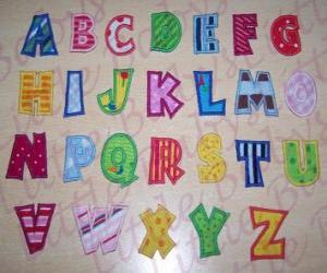 Puzzle Κεφαλαία γράμματα, αλφάβητο